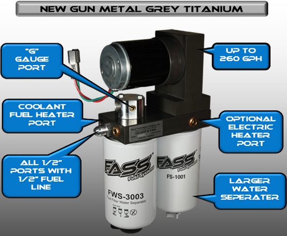 1994-98 4X4 Dodge Ram Cummins 125 GPH Flow Rate FASS  Titanium Series